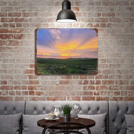 Design Rusty Metal Sign(Horizontal) 11.8"×15.7"