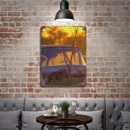 Design Rusty Metal Sign (Vertical) 15.7‘’×11.8‘’
