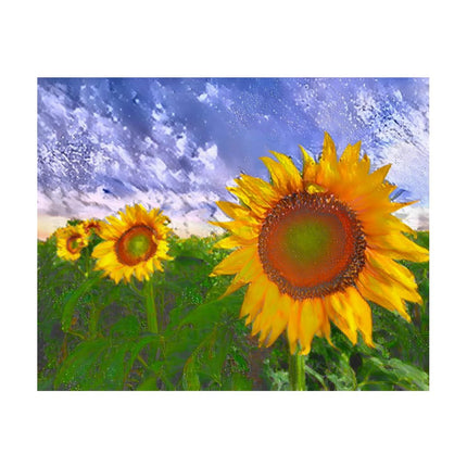 Design Diamond Painting 20"×16"(Horizontal) Sunflowers South Dakota
