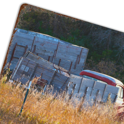 Design Rusty Metal Sign(Horizontal) 11.8"×15.7"