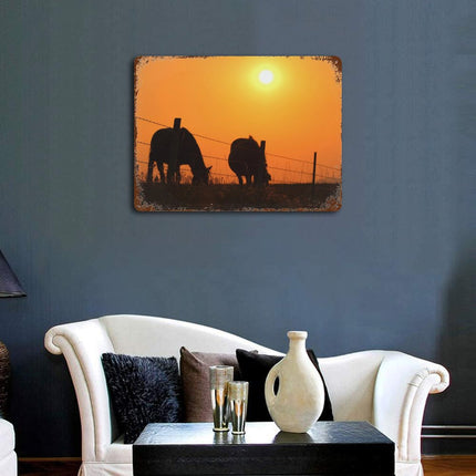 Design Rusty Metal Sign(Horizontal) 11.8"×15.7"