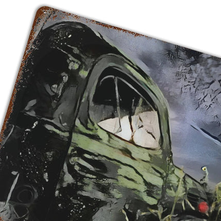 Design Rusty Metal Sign(Horizontal) 11.8"×15.7"