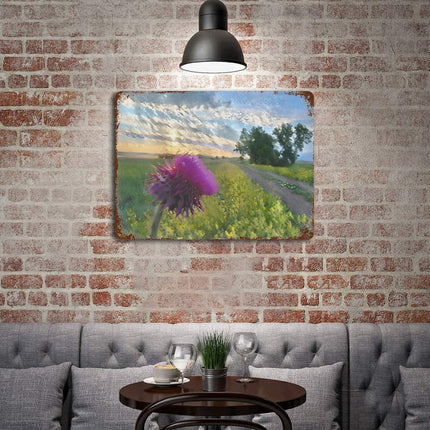 Design Rusty Metal Sign(Horizontal) 11.8"×15.7"