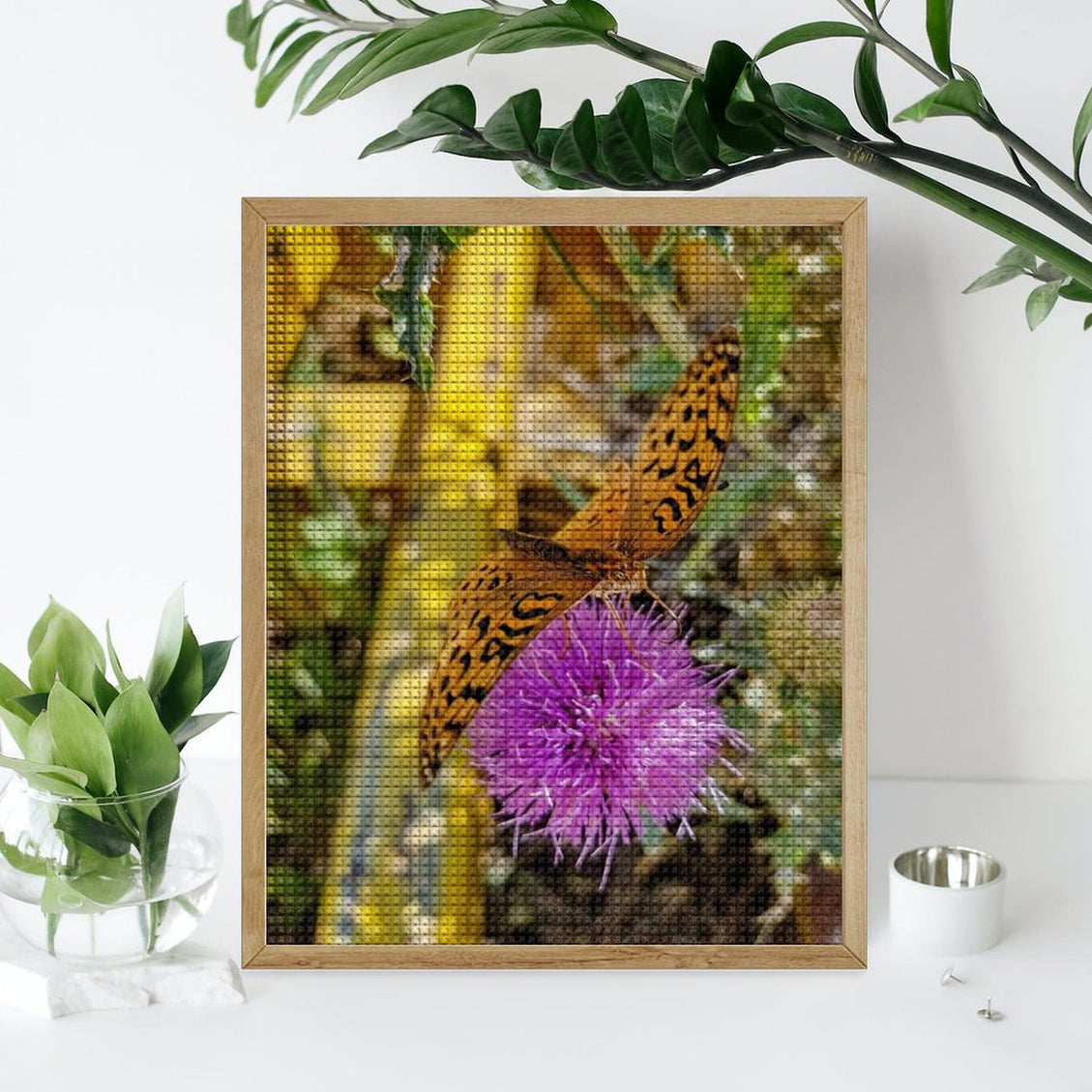 Design Diamond Painting 16"×20"(Vertical) Butterfly