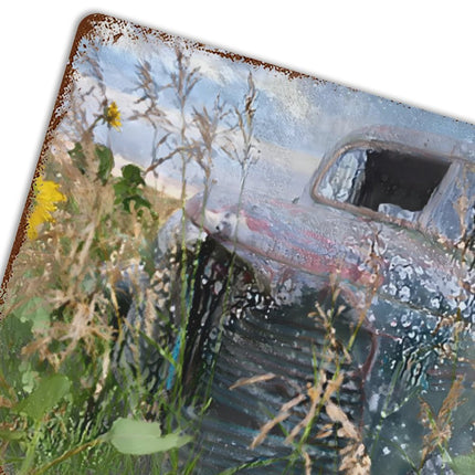 Design Rusty Metal Sign(Horizontal) 11.8"×15.7"