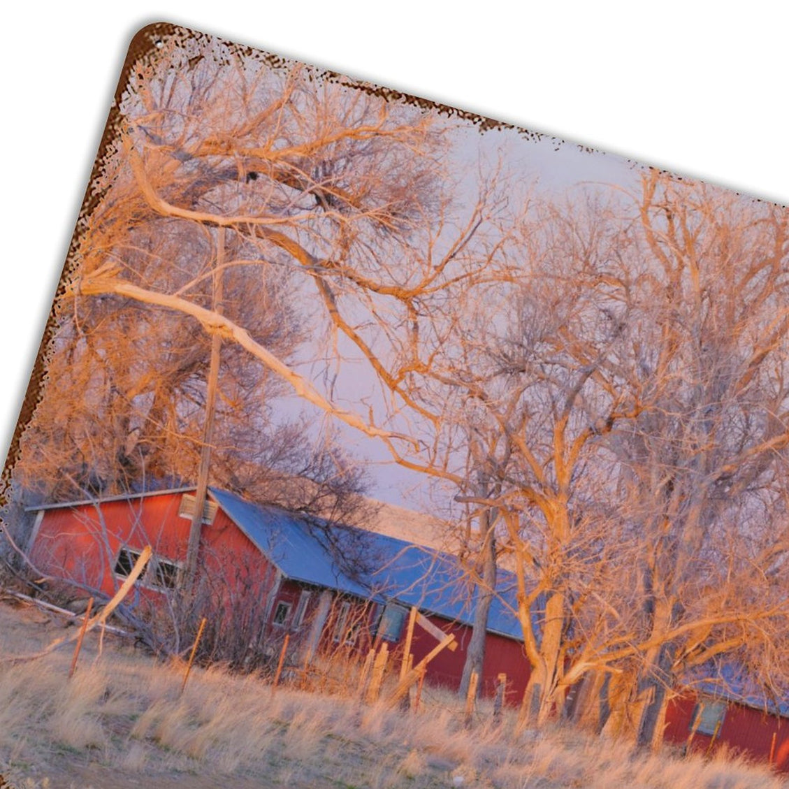 Design Rusty Metal Sign(Horizontal) 11.8"×15.7"