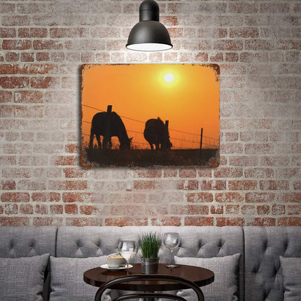 Design Rusty Metal Sign(Horizontal) 11.8"×15.7"