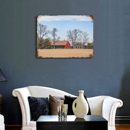 Design Rusty Metal Sign(Horizontal) 11.8"×15.7"
