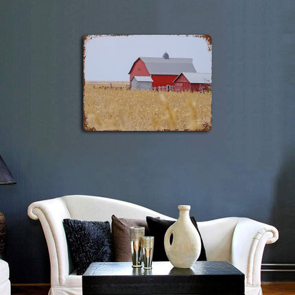 Design Rusty Metal Sign(Horizontal) 11.8"×15.7"
