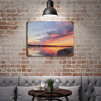 Design Rusty Metal Sign(Horizontal) 11.8"×15.7"
