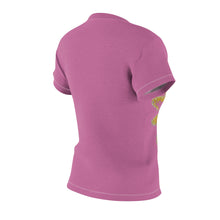 Load image into Gallery viewer, Women&#39;s Cut &amp; Sew Tee (AOP) Sunflower Pink
