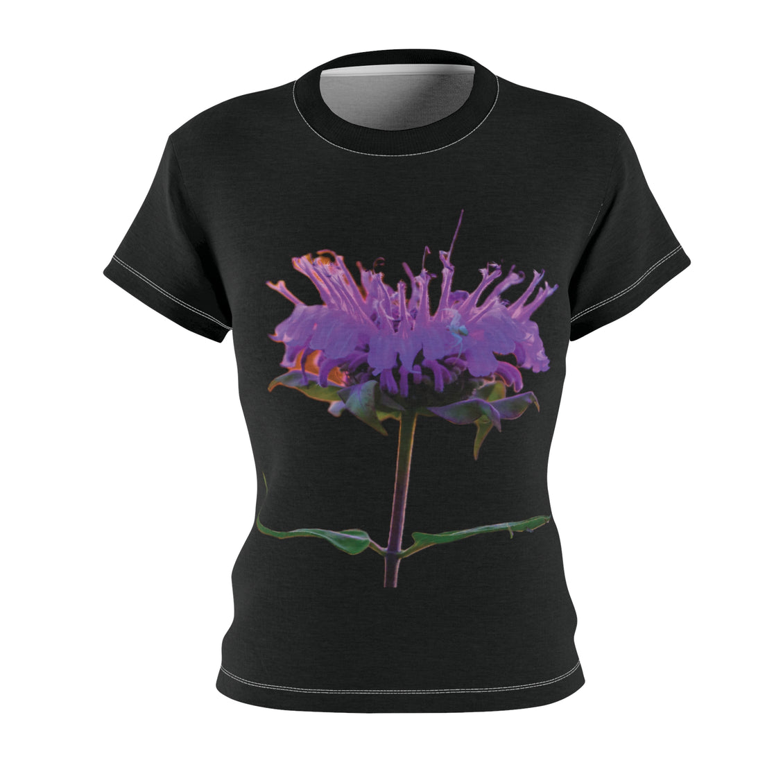 Women's Cut & Sew Tee (AOP) Bergamot Black