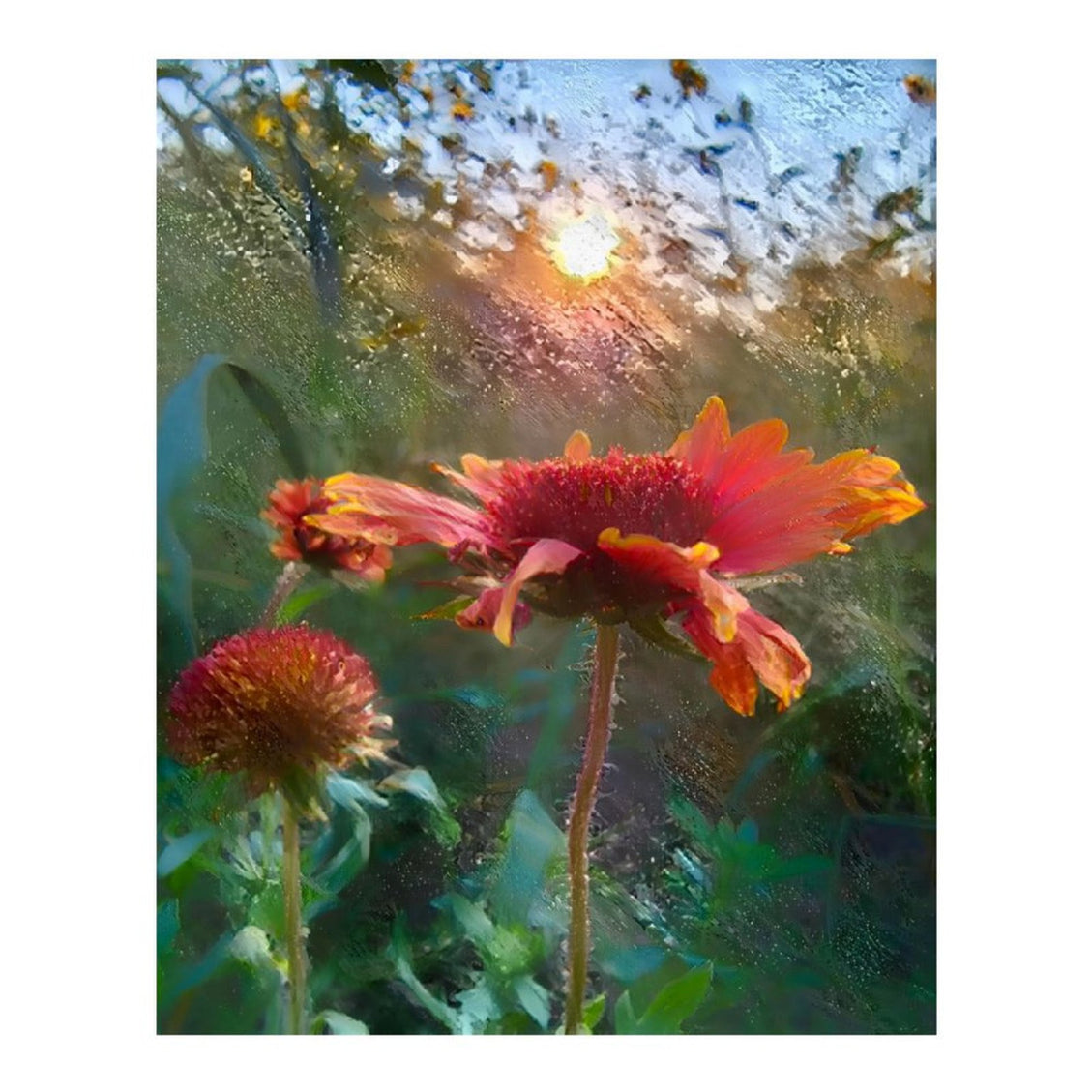 Design Diamond Painting 16"×20"(Vertical) Wildflowers at the Grand River