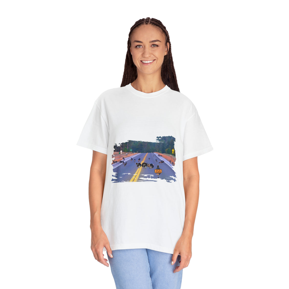 Unisex Garment-Dyed T-shirt Wild Turkey Pilot Car