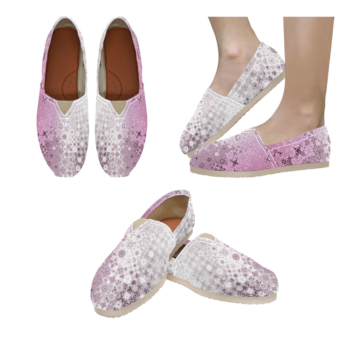 Espadrilles Canvas Pink Glass Ombre