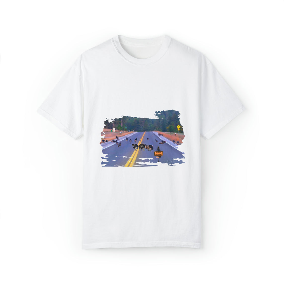 Unisex Garment-Dyed T-shirt Wild Turkey Pilot Car