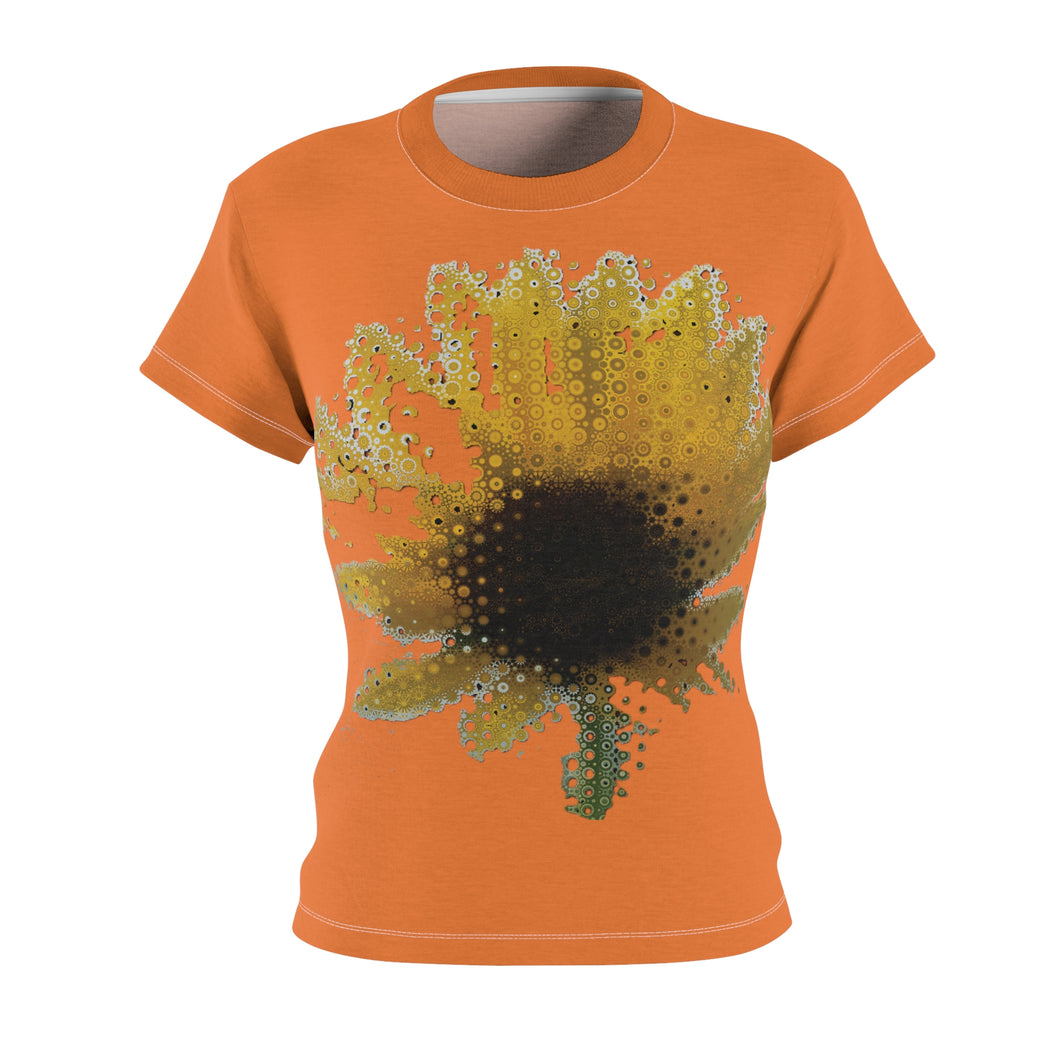 Women's Cut & Sew Tee (AOP) Sunflower Orange