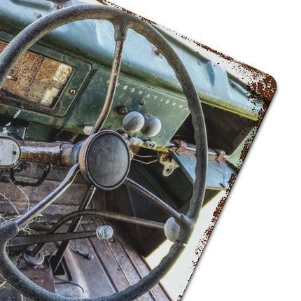 Design Rusty Metal Sign (Vertical) 15.7‘’×11.8‘’