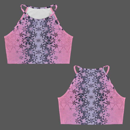 Cropped Tank Summerville Sunset Pink Lavendar