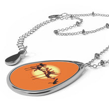 Load image into Gallery viewer, Oval Necklace Aster Sunset

