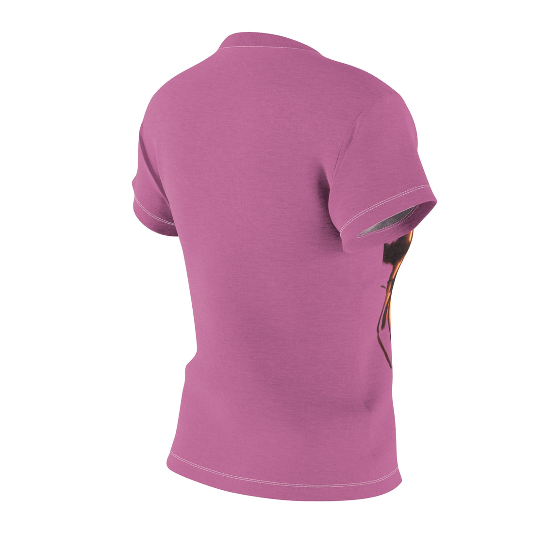 Women's Cut & Sew Tee (AOP) Aster Sunset Pink