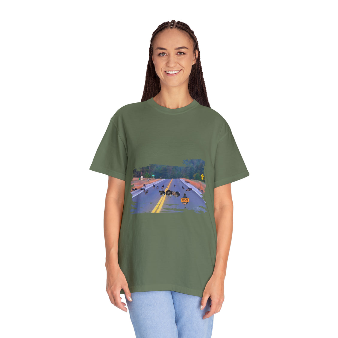 Unisex Garment-Dyed T-shirt Wild Turkey Pilot Car