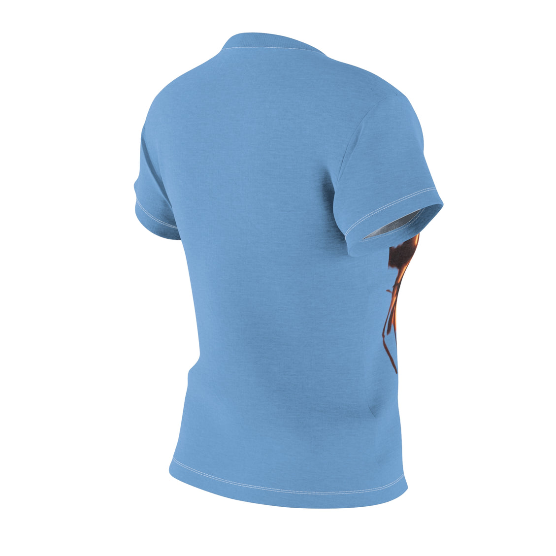 Women's Cut & Sew Tee (AOP) Aster Sunset Light Blue