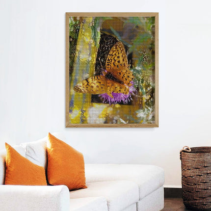 Design Diamond Painting 16"×20"(Vertical) Butterfly in the Slim Buttes