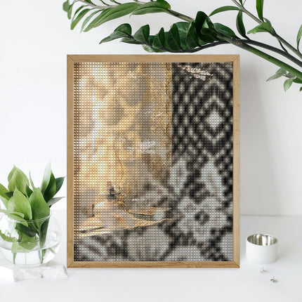 Design Diamond Painting 16"×20"(Vertical) Old Lamp and Lace
