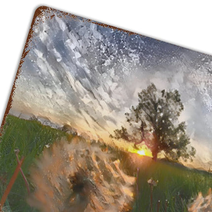 Design Rusty Metal Sign(Horizontal) 11.8"×15.7"