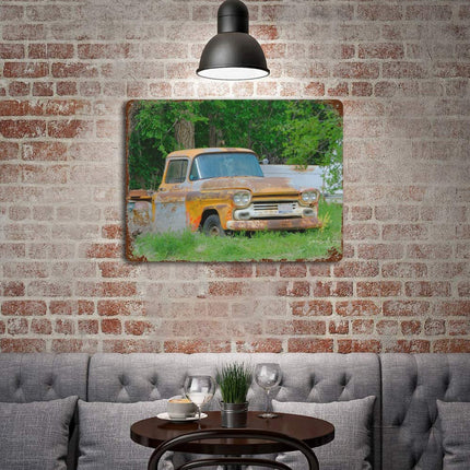 Design Rusty Metal Sign(Horizontal) 11.8"×15.7"