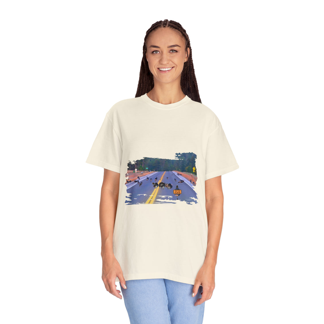 Unisex Garment-Dyed T-shirt Wild Turkey Pilot Car