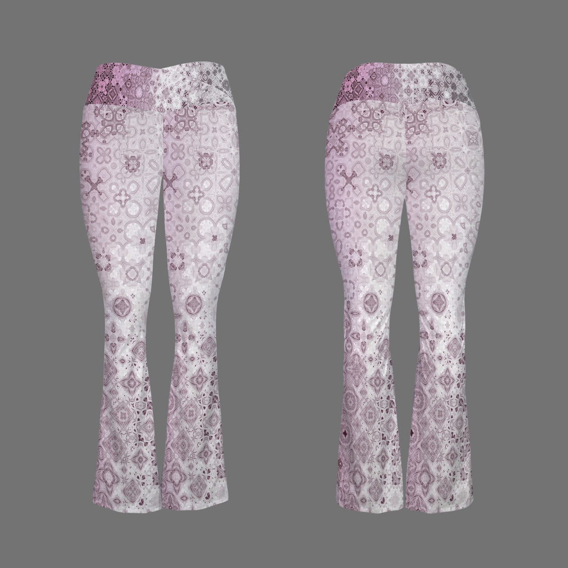 Flare Leggings Pink Glass Ombre