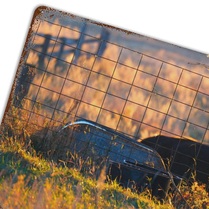 Design Rusty Metal Sign(Horizontal) 11.8"×15.7"