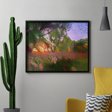 Design Diamond Painting 20"×16"(Horizontal) Summer on the Grand River III