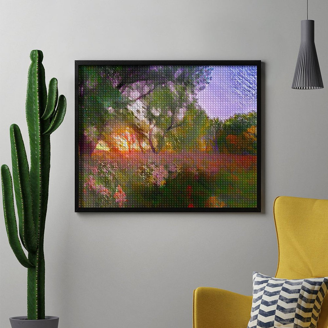 Design Diamond Painting 20"×16"(Horizontal) Summer on the Grand River III