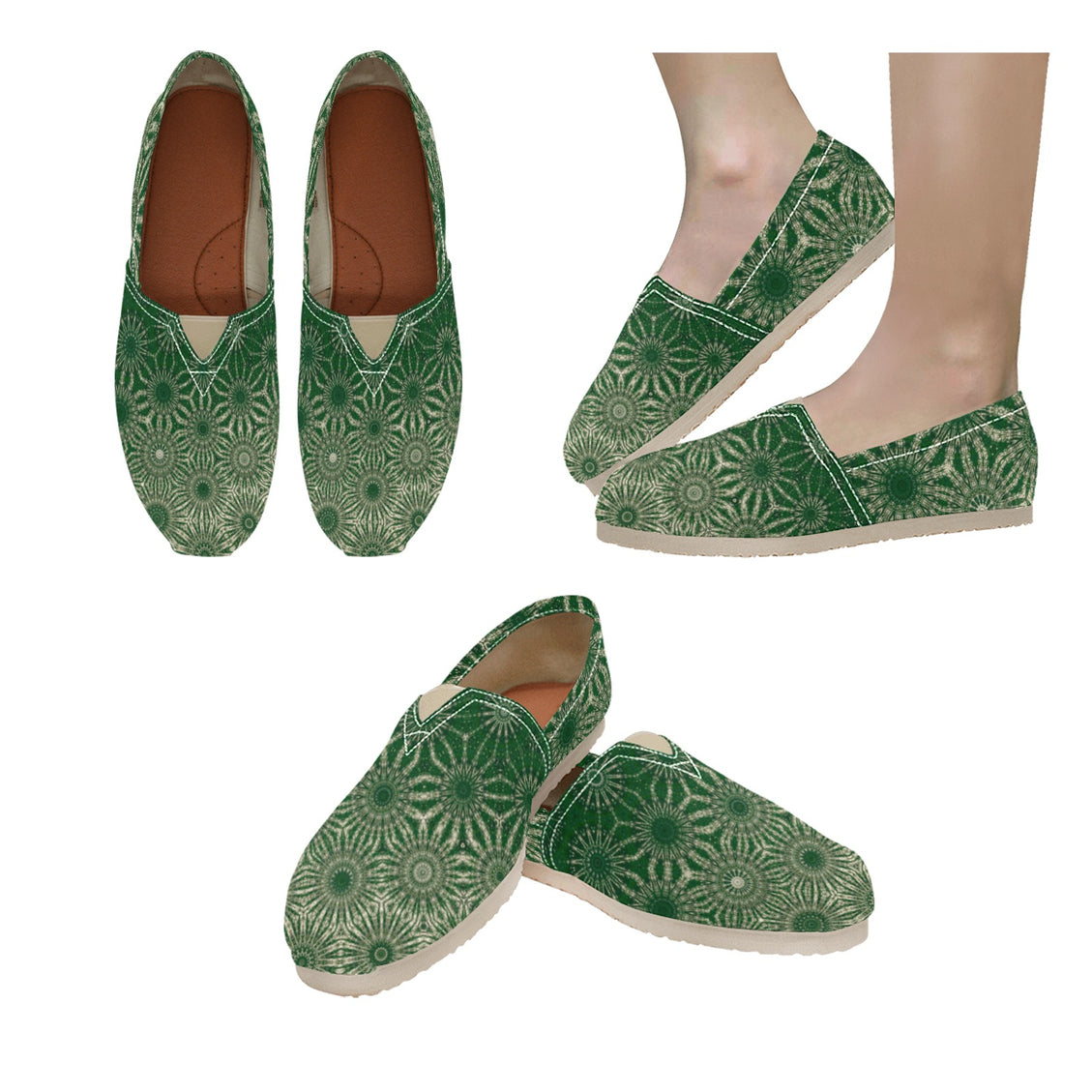 Espadrilles Canvas Forest Green