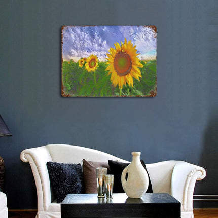 Design Rusty Metal Sign(Horizontal) 11.8"×15.7"