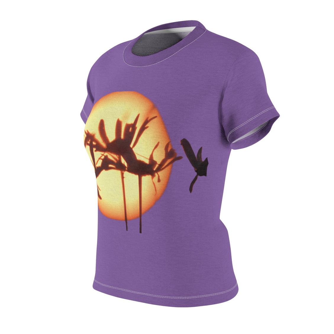 Women's Cut & Sew Tee (AOP) Aster Sunset Light Purple