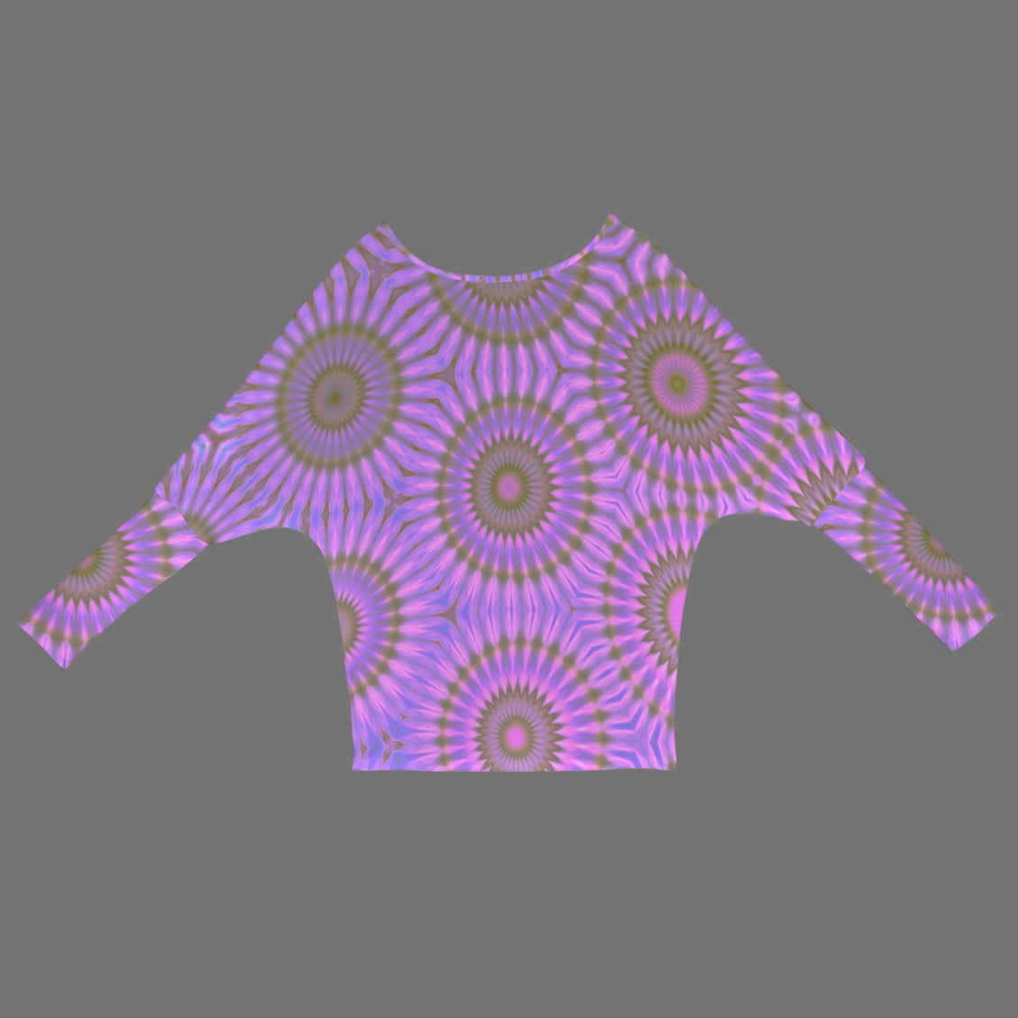 Batwing Long Sleeve Sweater Iridescent Sunset Purple