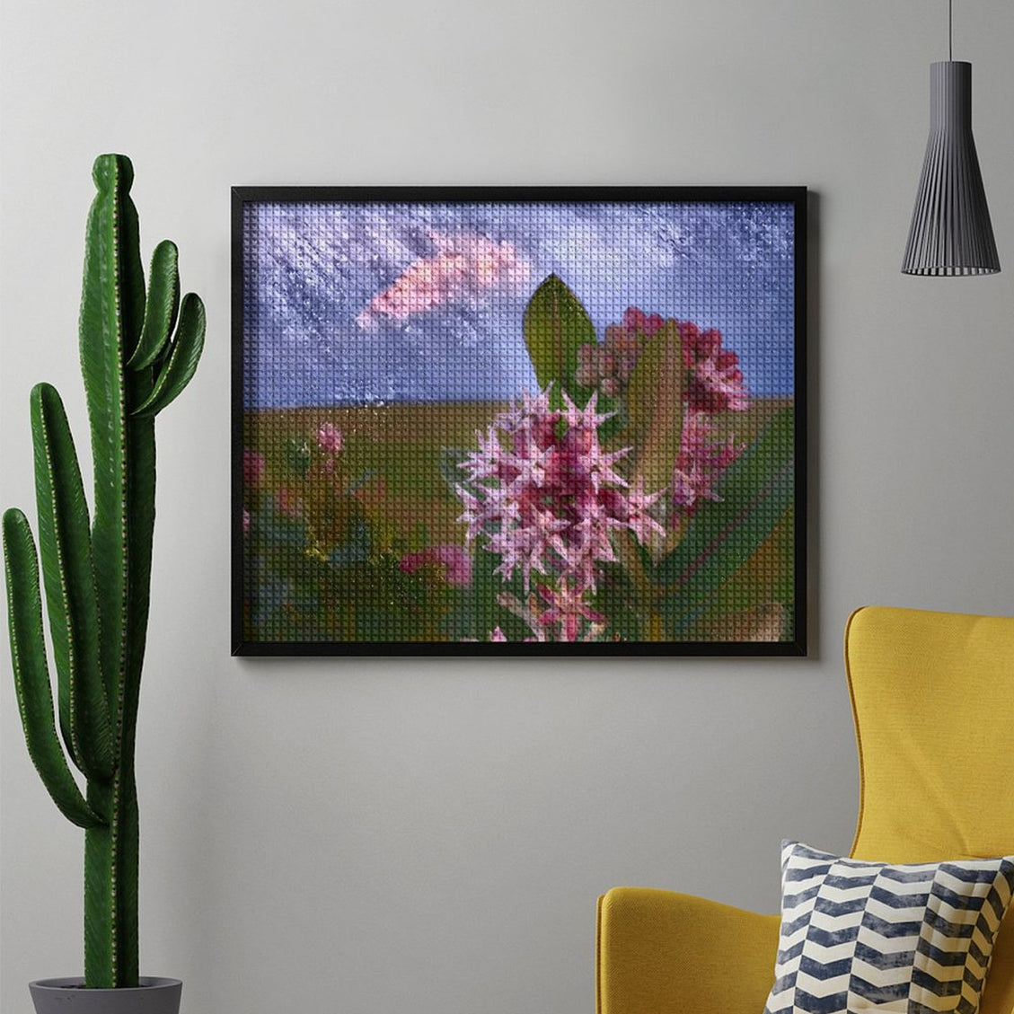 Design Diamond Painting 20"×16"(Horizontal) Milkweed
