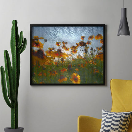 Design Diamond Painting 20"×16"(Horizontal) Coreopsis on the Grand River