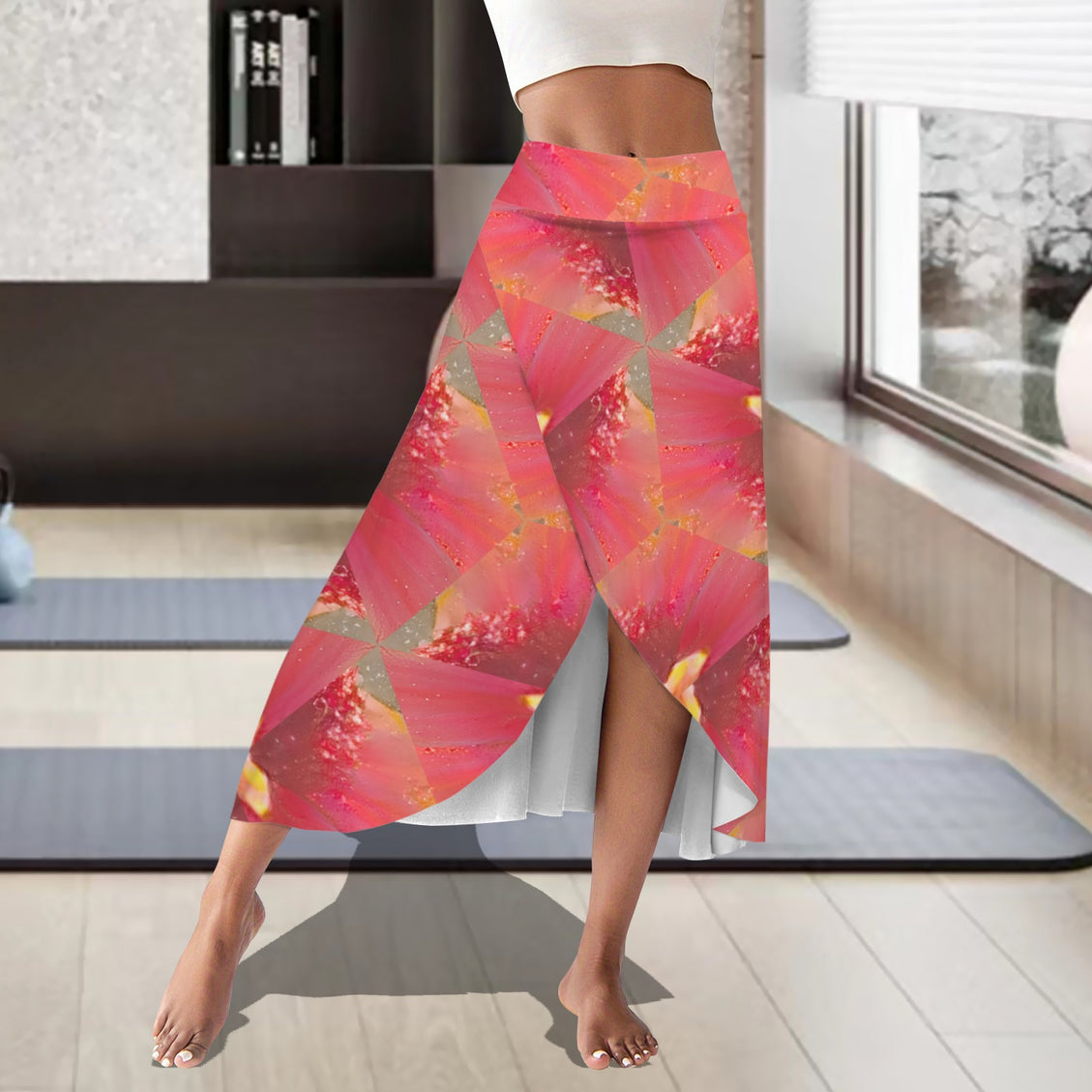 Skort Pink Wildflowers