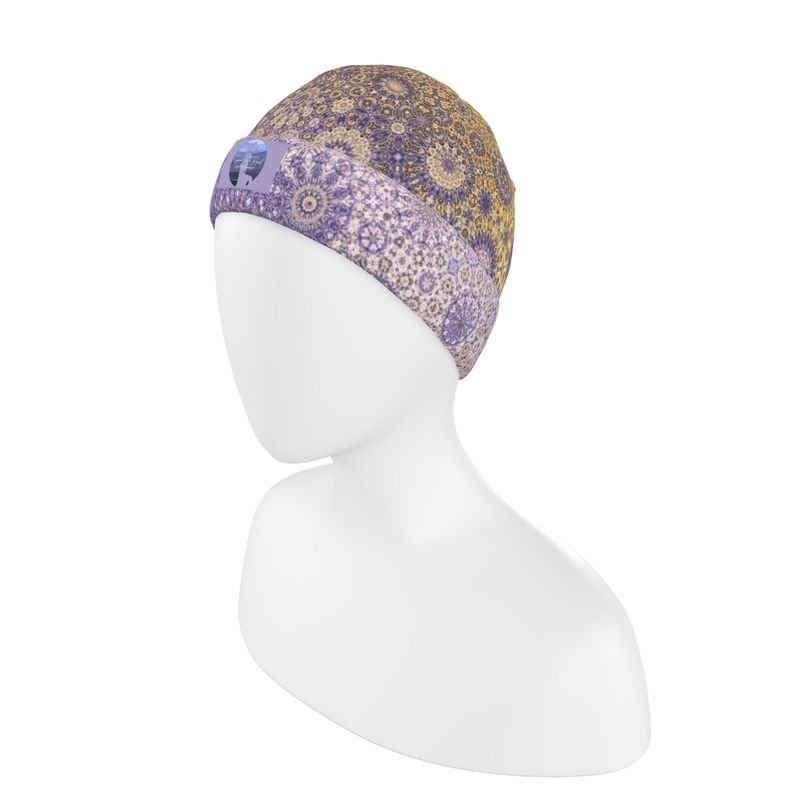 Beanie Lavendar and Gold Ombre
