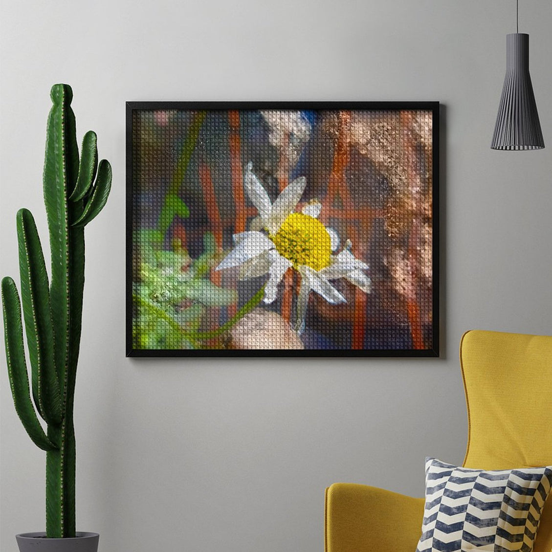 Design Diamond Painting 20"×16"(Horizontal) Daisy in Spearfish Canyon