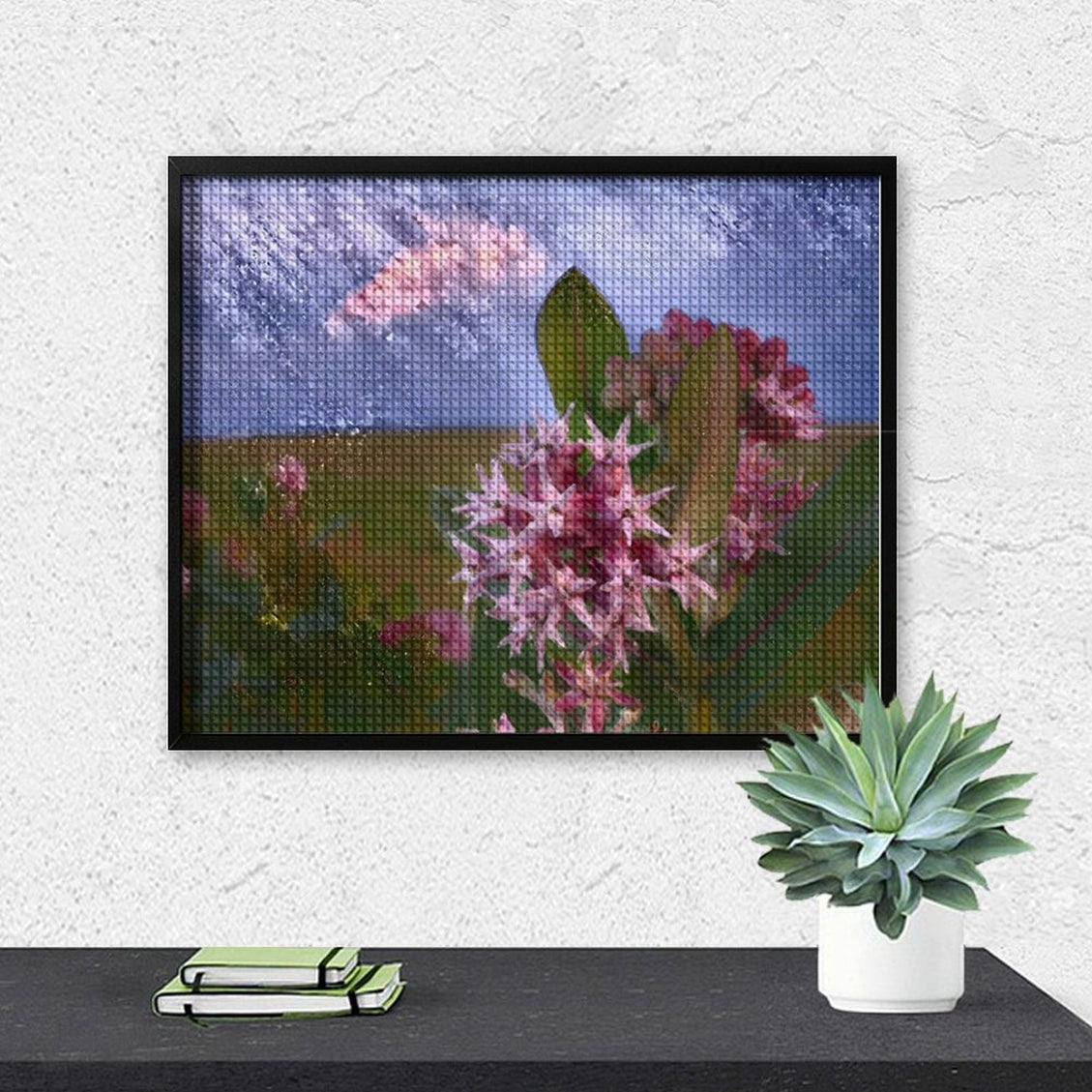 Design Diamond Painting 20"×16"(Horizontal) Milkweed