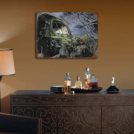 Design Rusty Metal Sign(Horizontal) 11.8"×15.7"