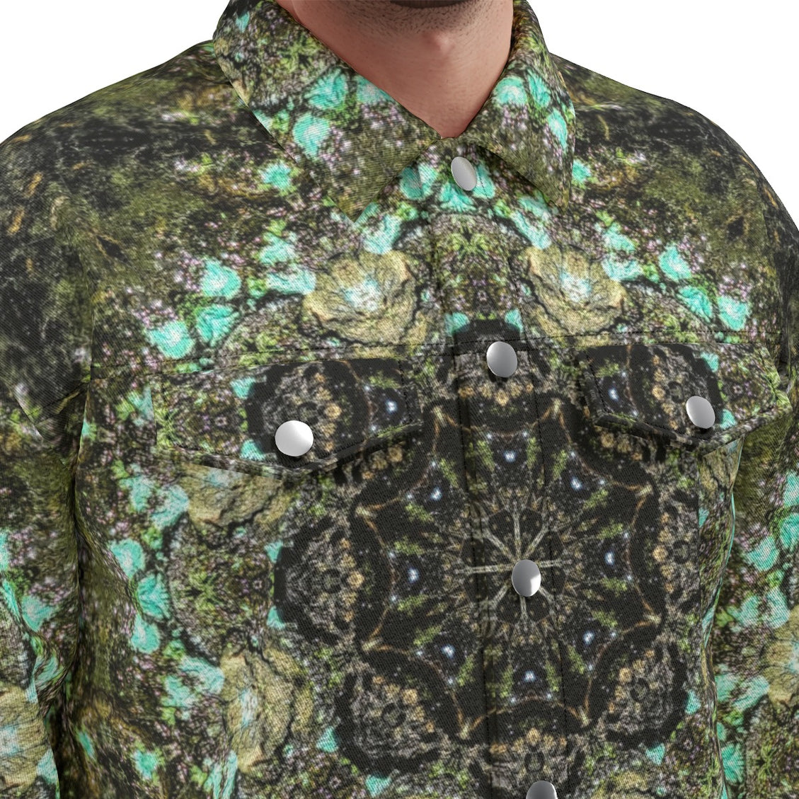 Unisex Jacket Blue Moss Mandela