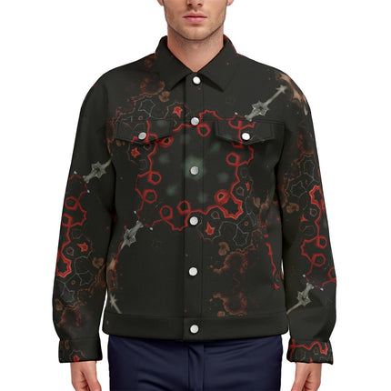 Unisex Jacket Rusty Old Truck Red Black Green