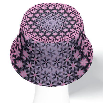 Bucket Hat Reversible Summerville Sunset Lavendar and Pink